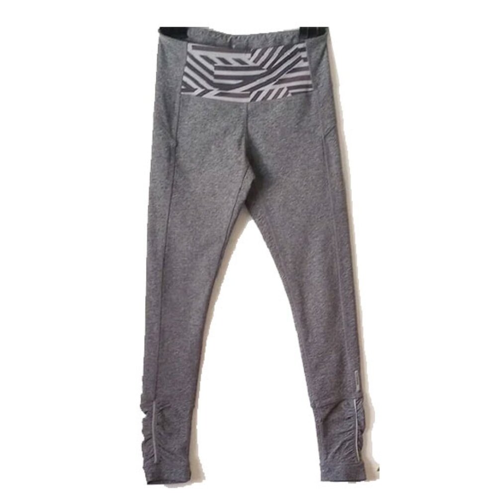 *50off3* Mondetta Athletic Full-Length Ruched Leggings M 26x28 Gray Pink